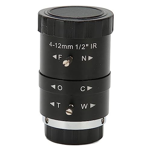 4-12 Mm Telezoomobjektiv, F1,6 CS-Mount 1/2 Zoll HD-Zoom mit Manueller Änderung, Industrie-Teleobjektiv, für Spiegelreflexkameras von VBESTLIFE