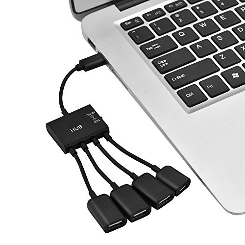 4 In 1, Typ-C-Stecker auf USB 2.0-Buchse, 3-Port-USB-Hub, OTG-Funktion, USB-C-Ladeanschluss, Für Windows XP / 2003 / Vista / 2008/7/8/10 32/64-Bit, Mac OS von VBESTLIFE