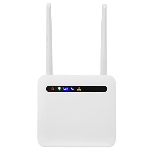 4G LTE-WLAN-Router mit SIM-Kartensteckplatz, 500 Mbit/s Entsperrter Drahtloser Mobiler WLAN-Hotspot-Router mit 4 LAN-Anschlüssen (CP10 EU-Stecker) von VBESTLIFE