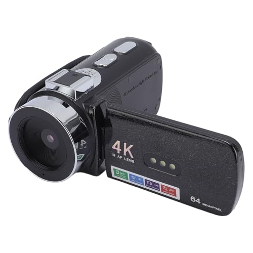 4K 64MP Camcorder Videokamera, 28x Digitales Zoom -Vlog -Kamera mit LED -Füllung Licht für YouTube, 3 Zoll 270 ° Drehbildschirm, 4800mah 4K 64MP Camcorder Videokamera, 28x Digitales Zoom -Vlog -Kamera mit LED -Füllung Licht für YouTube, 3 Zoll 270 ° Drehbildschirm, 4800mah von VBESTLIFE