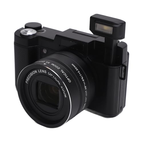4K-Digitalkamera, 48 MP Vlogging-Autofokus-Kamera mit 3,0-Zoll-Klappbildschirm, Kompakte Reisekamera mit 8-fachem Digitalzoom, Blitz, Anti-Shake, für Fotografie 4K-Digitalkamera, 48 MP Vlogging-Autofokus-Kamera mit 3,0-Zoll-Klappbildschirm, Kompakte Reisekamera mit 8-fachem Digitalzoom, Blitz, Anti-Shake, für Fotografie von VBESTLIFE