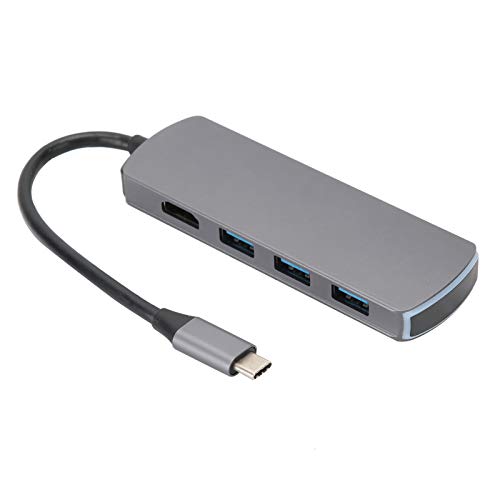 6-in-1-USB-Hub Typ C USB-C-zu-HDMI-4K-Adapterkabel mit Mehreren Anschlüssen Computerzubehör, Hohe Kompatibilität, Unterstützung mehrerer Systeme, Typ-C-Schnittstelle von VBESTLIFE