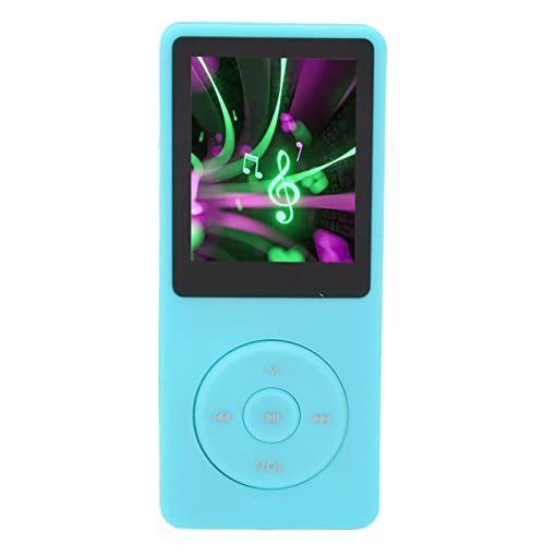 8 GB MP3-Player mit 1,8-Zoll-TFT-Bildschirm, Tragbarer Musik-Player mit Lautsprecher, UKW-Radio, E-Book, Verlustfreier HiFi-Sound (Blau) von VBESTLIFE