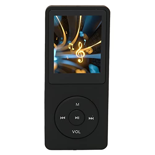 8 GB MP3-Player mit 1,8-Zoll-TFT-Bildschirm, Tragbarer Musik-Player mit Lautsprecher, UKW-Radio, E-Book, Verlustfreier HiFi-Sound (Schwarz) von VBESTLIFE
