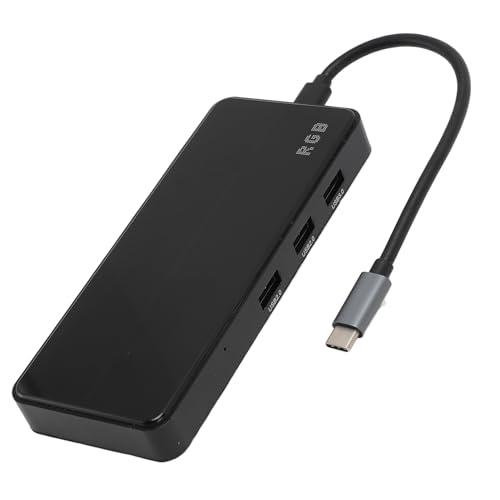 8-in-1-USB-C-Hub mit 4K HDMI, 100 W PD, USB-C-Anschluss, USB 3.0, RJ45, SD/TF-Kartenleser, Dockingstation für MacBook und Andere Typ-C-Laptops von VBESTLIFE