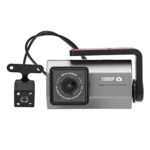 Auto-Dashcam, 3-Zoll-HD-Front-Heck-Dashcam-Dashboard-Fahrrecorder, Schwerkraftsensor-Bewegungserkennung, Loop von VBESTLIFE