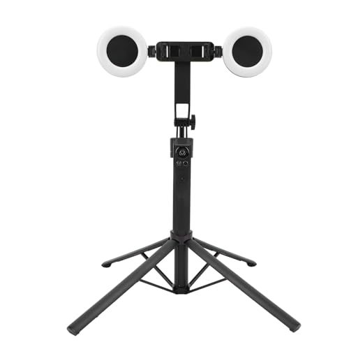 Auto-Face-Tracking-Stativ mit Licht, Ausziehbares, um 360° Drehbares Telefon-Selfie-Stick-Stativ mit Drahtloser Fernbedienung, Telefonhalter für Selfie-Vlogging Auto-Face-Tracking-Stativ mit Licht, Ausziehbares, um 360° Drehbares Telefon-Selfie-Stick-Stativ mit Drahtloser Fernbedienung, Telefonhalter für Selfie-Vlogging von VBESTLIFE