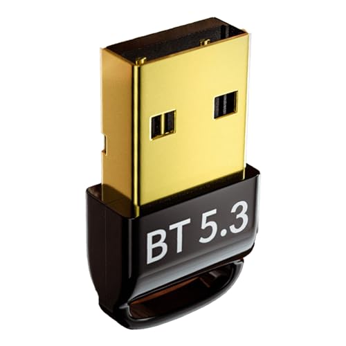 Bluetooth-Adapter für PC, Treiberfreier 5.3-Bluetooth-Dongle für Win 8.1/10/11, Bluetooth-Sender und -Empfänger für Tastatur, Maus, Drucker, Kopfhörer von VBESTLIFE
