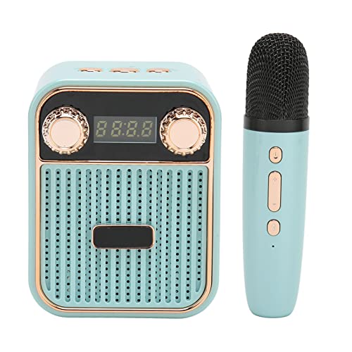 Bluetooth-Karaoke-Maschine für Kinder und Erwachsene, Tragbarer Bluetooth-Lautsprecher, Mädchen oder Jungen, Spielzeug und Geschenk Zum Geburtstag für 4, 5, 6, 7+ Jahre (Blau) von VBESTLIFE