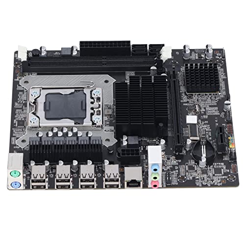DDR3-Motherboard, ECC-Speicher, USB2.0-SATA-Anschluss, PCB-Motherboard, CPU-Steckplatz LGA 1366, für Intel X58, Unterstützt 2 × DDR3-DIMM, 1366-poliges Gaming-Motherboard von VBESTLIFE