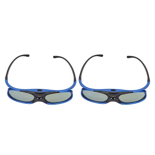DLP Link 3D-Brille, 144Hz Wiederauf Ladbare Active Shutter Brillen für Alle DLP Link 3D-Projektoren, für XGIMI ZX4 H1, für JMGO G1 G3 X1, für BenQ, für Acer von VBESTLIFE