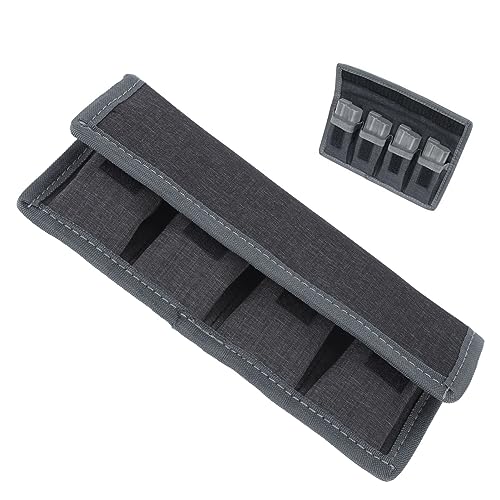DSLR-Kamera-Batteriehalter-Beutel für AA, LP-E6 LP-E8 LP-E12 LP-E10 NP-FW50 EN-EL14 EN-EL15 NP-FW100 NP-W235 Akku, 4 Taschen von VBESTLIFE
