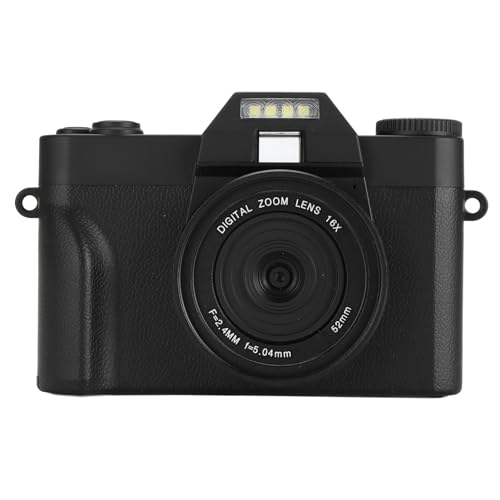 Digitalkamera, 4K 16X Digitalzoom Vlogging-Kamera für Fotografie, Autofokus 48MP 4K-Kamera mit 180° 3,0-Zoll-Flip-Screen, für YouTube-Videoaufnahmen Digitalkamera, 4K 16X Digitalzoom Vlogging-Kamera für Fotografie, Autofokus 48MP 4K-Kamera mit 180° 3,0-Zoll-Flip-Screen, für YouTube-Videoaufnahmen von VBESTLIFE