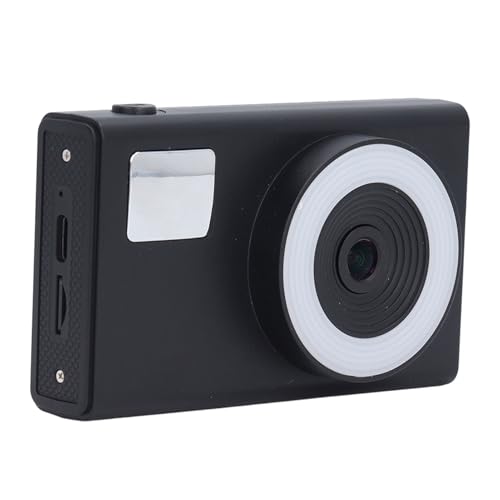 Digitalkamera, UHD 4K Vlogging-Kamera, 48 MP 16-Fach Digitalzoom-Digitalkamera, Tragbare Kompakte Point-and-Shoot-Kamera für Teenager, Erwachsene, Anfänger (Black) von VBESTLIFE