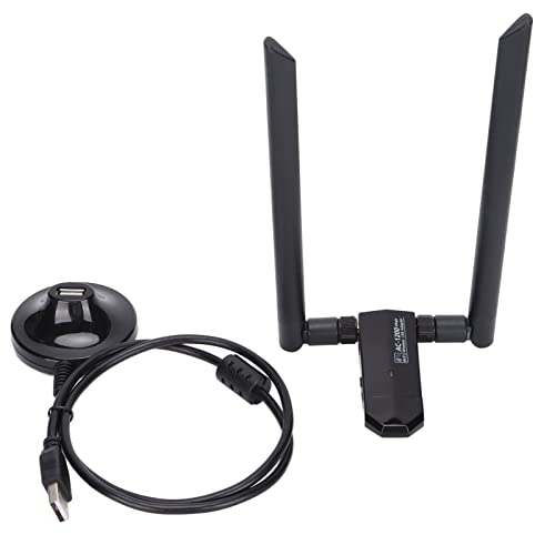 VBESTLIFE Drahtloser USB 3.0-WLAN-Adapter, Drahtlose Netzwerkkarte Dual Band 2,4 G 5 G 1200 Mbit/s für PC für Desktop von VBESTLIFE