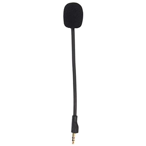 Ersatz-Game-Mic-Mikrofon für Logitech G PRO G PRO X, 3,5 Mm Drehbarer Vergoldeter Stecker, Flexibles Abnehmbares Game-Mikrofon von VBESTLIFE