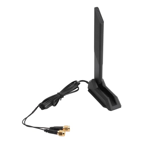 Externe WiFi-Tri-Band-Antenne, 6 GHz, 5,8 GHz, 2,4 GHz, Magnetfuß, Ersatzantenne mit SMA-Anschluss, 12 DBi High Gain von VBESTLIFE