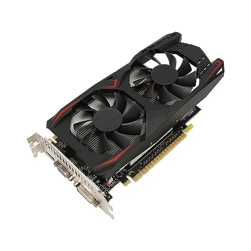 GTX1050Ti 4 GB DDR5-Spiel-Grafikkarte, Dual-Lüfter 128 Bit, Schnelle Kühlung, Geräuscharme Videospiel-Grafikkarte, für Desktop-PC (GTX1050Ti 4GB DDR5 128 Bit) von VBESTLIFE