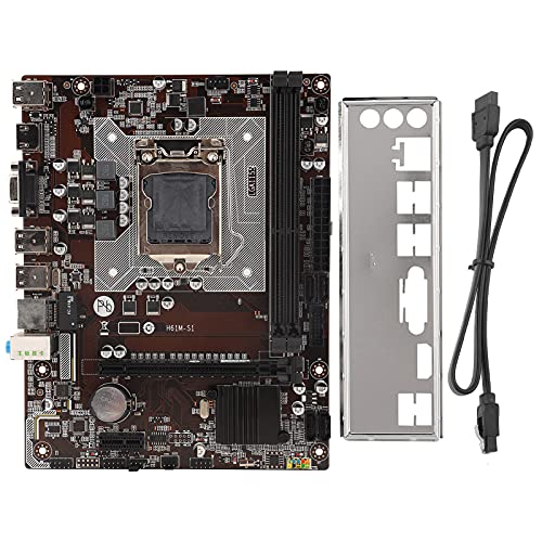 H61M-Motherboard, Desktop-Motherboard für Intel I3/i5/i7-Serie für Intel H61M-Serie, Dual DDR3 1066/1333/1600 MHz, PCIE-Anschluss, für Computer von VBESTLIFE