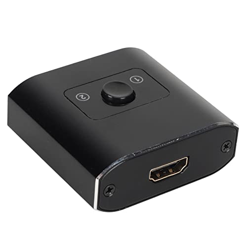 HDMI-Umschalter, Aluminiumlegierung, 1-in-2-Ausgang, Zwei-Wege-4K-HDMI-Splitter, Unterstützung von HDCP 3D, für PS5, Xbox HD-Player, DVD-TV-Projektor von VBESTLIFE