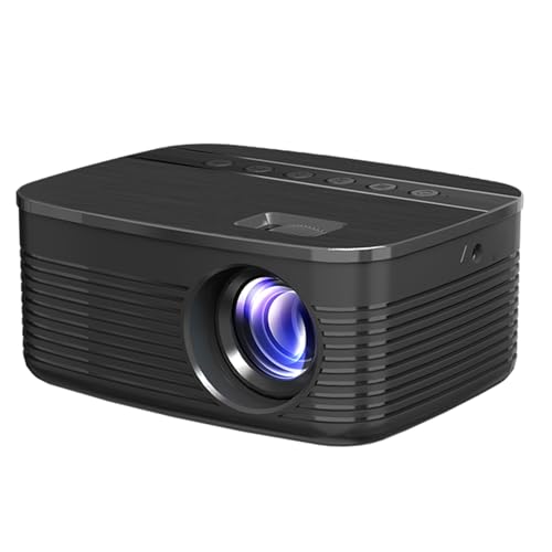 Kleiner Projektor, Tragbarer Filmprojektor, 1080P-Heimprojektor, Miracast & Wirecast Kompatibel mit OS und Android, 16-110-Zoll-Projektion (EU-Stecker 100V-240V) von VBESTLIFE