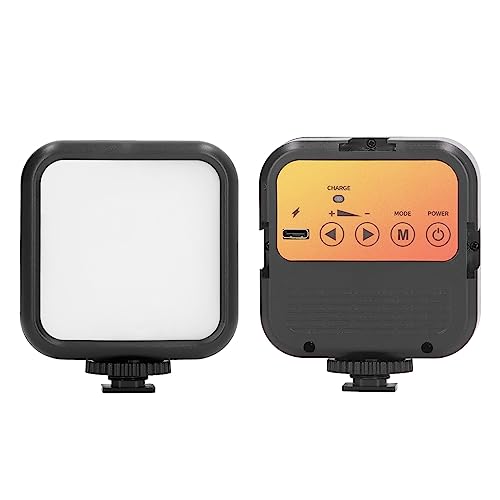 LED-Kameraleuchte, Tragbare Kamera-Fotoleuchte für Outdoor-Fotografie, Live-Streaming, Zoom-Anrufe mit Superhellem Fülllicht, Stufenloses Dimmen von VBESTLIFE