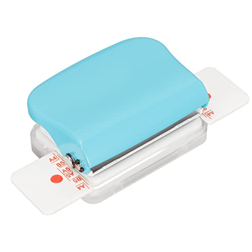 Manuelle Bindemaschinen, 6 Löcher -Buchbindemaschine für A4 30 Löcher, B5 26 Löcher, A5 20 Löcher Flipchart Innenseiten Stanzen (Hellblau) von VBESTLIFE