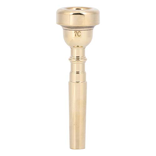 Metalltrompetenmundstück, Trompete Mundstück Langable Stylish Messing Professional Horn Musical Instrument Accessoires (Gold 7C) Musikinstrumentenzubehör von VBESTLIFE