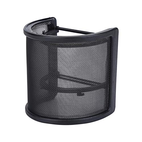 Mikrofon-Pop-Filter, Mikrofon-Windschutzscheibe, U-Form, Windschutzscheibe, Metallgitter-Mikrofon-Windschutzscheibe für Studio für Mikrofone mit einem Durchmesser von 45 mm bis 65 mm Mikrofon-Pop-Filter, Mikrofon-Windschutzscheibe, U-Form, Windschutzscheibe, Metallgitter-Mikrofon-Windschutzscheibe für Studio für Mikrofone mit einem Durchmesser von 45 mm bis 65 mm von VBESTLIFE