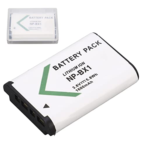 NP-BX1 3,6 V 1600 MAh Lithium-Ionen-Akku für Sony Cyber ​​Shot DSC-HX HX90V HX95 HX99 HX300 HX400V RX1 RX1R II RX100 FDR-X3000 HDR-AS50 AS300 von VBESTLIFE