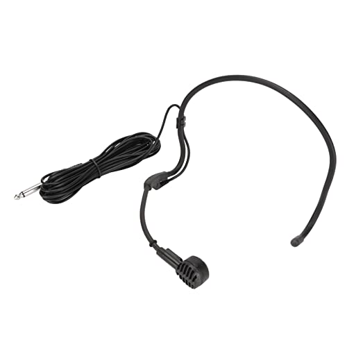 Ohrbügelmikrofon, 6,35 Mm Tragbares, Ergonomisches, Dynamisches, 16,4 Fuß Langes, Kabelgebundenes Headset-Mikrofon, für Karaoke-Lautsprecher, Verstärker, Unterricht Ohrbügelmikrofon, 6,35 Mm Tragbares, Ergonomisches, Dynamisches, 16,4 Fuß Langes, Kabelgebundenes Headset-Mikrofon, für Karaoke-Lautsprecher, Verstärker, Unterricht von VBESTLIFE