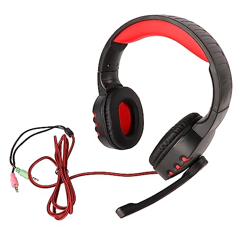 Over-Ear-Gaming-Headset mit Geräuschunterdrückung, Mikrofon, Verstellbarem Kopfbügel, Kompatibel mit Laptop-PC von VBESTLIFE
