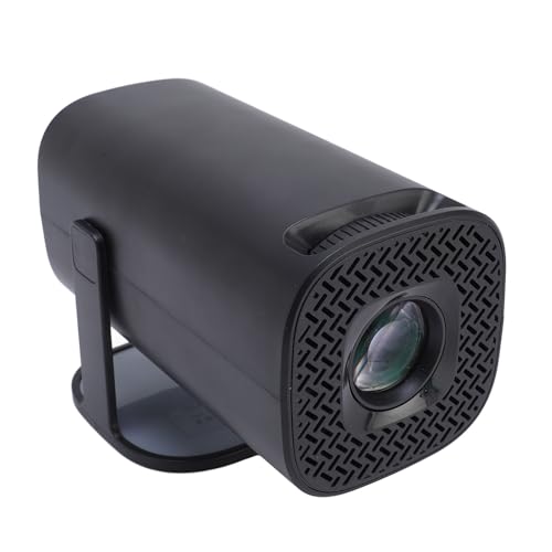 Projektor mit Wi-Fi 6 und BT, Tragbarer Filmprojektor 1080P-Unterstützung, 180°-Ansicht Verstellbar, Nahtloses Streaming, Heimprojektor für Android 11.0 (EU-Stecker) von VBESTLIFE