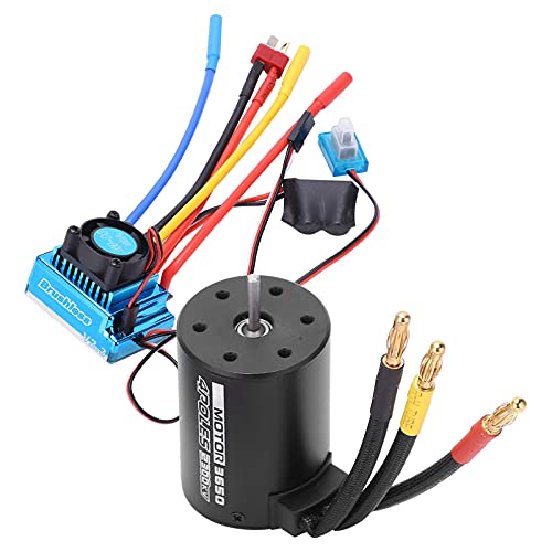 RC 3650 2300KV Wasserdichter 4 Pole Brushless Motor Mit 80A ESC Combo Set Geeignet Für 1/10 Fernbedienung Auto RC Zubehör von VBESTLIFE