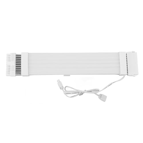 RGB-Stromverlängerungskabel, Leuchtendes LED-Streifen-Set für GPU- und Motherboard-PC-Kabel, 5 V 3-polige ARGB-Synchronisierung, für Desktop-Computer (24PIN Motherboard ARGB von VBESTLIFE