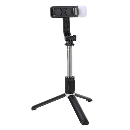 Selfie-Stick-Stativ mit Licht, 41,14-Zoll-Selfie-Stick mit Bluetooth-Fernbedienung, Tragbares Telefonstativ, Kompatibel mit IOS-Telefonen und Android-Telefonen von VBESTLIFE