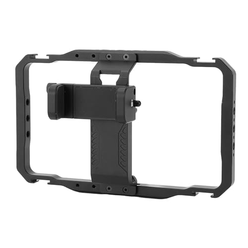 Smartphone-Video-Rig, Telefon-Video-Stabilisator-Griff, Vlogging-Käfig mit Kaltschuh-Adapter und 1/4-Zoll-Gewindeschnittstelle, Telefon-Rig für Videomaker Film Maker von VBESTLIFE