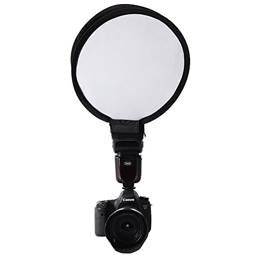 Softbox,VBESTLIFEtragbarer Round SoftBox 30cm / 40cm Kompatibel mit den meisten Blitzgeräten von Camera usw.(30cm) von VBESTLIFE