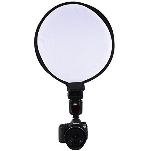 Softbox,VBESTLIFEtragbarer Round SoftBox 30cm / 40cm Kompatibel mit den meisten Blitzgeräten von Camera usw.(40cm) von VBESTLIFE