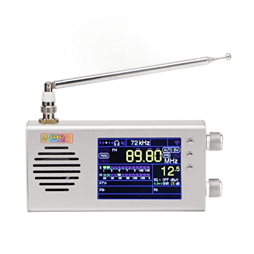 TEF6686 V1.18 Vollband-Radioempfänger, FM 65–108 MHz SW/MW/LW 144–27000 kHz, 3,2-Zoll-LCD-Display, Zwei Stereo-Lautsprecher, 5000 MAh Akku von VBESTLIFE