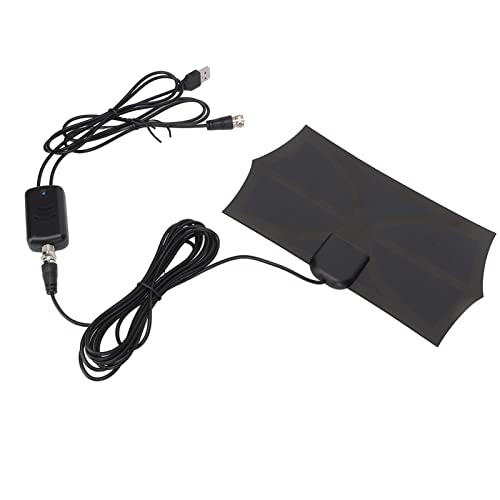 TV-Antenne, Schwarz VHF UHF, 300 Meilen Reichweite, 16 Fuß Koaxialkabel, USB-betrieben, Unterstützt 4K 1080p Outdoor für Alle Alten Fernseher TV-Antenne, Schwarz VHF UHF, 300 Meilen Reichweite, 16 Fuß Koaxialkabel, USB-betrieben, Unterstützt 4K 1080p Outdoor für Alle Alten Fernseher von VBESTLIFE