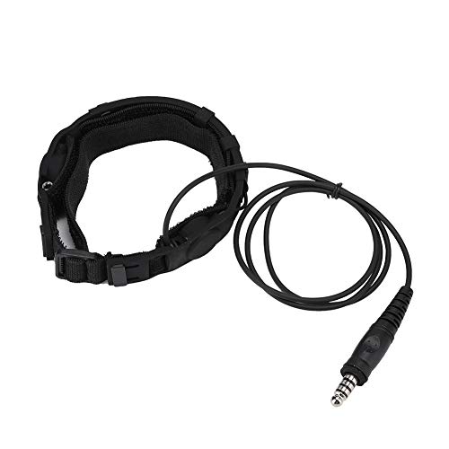 VBESTLIFE Throat Mic Headset, Militärschnittstelle Z-Tactical Throat Mic-Sicherheits-Ohrhörer mit Dual-Sensitive Throat Mic-Transponder für Element/Z-Tactical PTT von VBESTLIFE