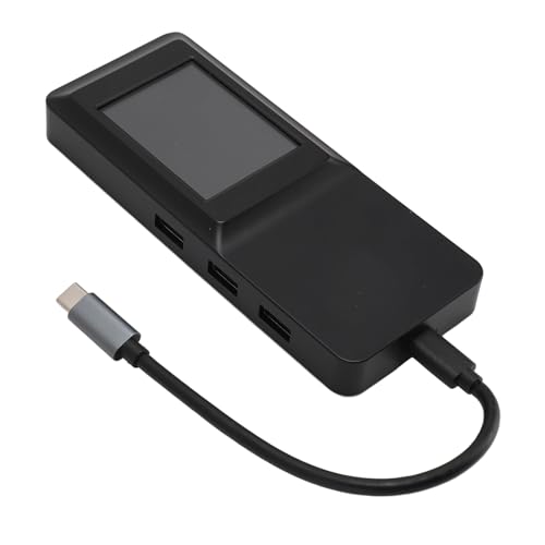 USB C Hub, UHD 4K HDMI Ausgang USB C Hub, 2 USB 2.0, USB 3.0, 10M 100M RJ45 Ethernet, 100W Stromanschlüsse, LCD-Display, für Laptops PC Computer von VBESTLIFE