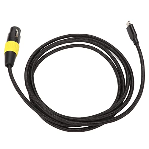 USB C auf XLR Buchse Kabel, XLR auf USB C Kabel, Flexibler Typ C Stecker auf XLR Buchse Mikrofonkabel Stecker Adapter für PC Telefon Tablet (3m) von VBESTLIFE