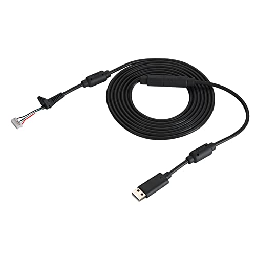 USB-Gamepad-Kabel-Ersatzkabel mit Breakaway-Adapter, 8,2 Fuß Lang, 4-Pin-Design (Schwarz) von VBESTLIFE