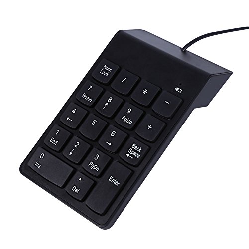 USB Numerische Tastatur, 18 Tasten Number Pad Number Pad Numpad Tastatur für Laptop Notebook PC Computer USB Numerische Tastatur, 18 Tasten Number Pad Number Pad Numpad Tastatur für Laptop Notebook PC Computer von VBESTLIFE