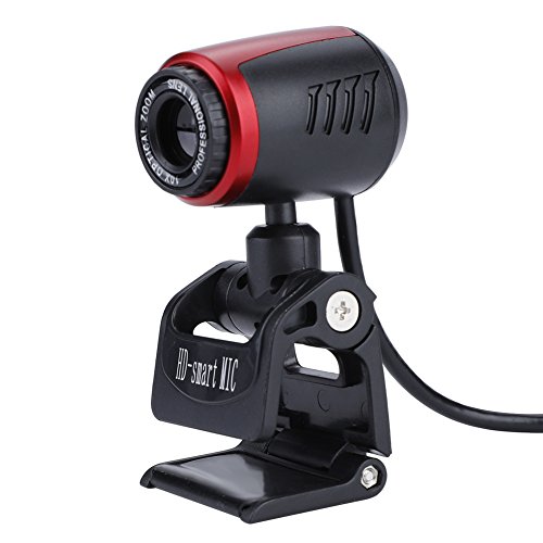 USB Webcam, 16 Megapixel HD USB Kamera Live Streaming mit Integriertem Mikrofon, 360 ° Drehung und Vertikaler 60 ° -Einstellung, Unterstützung von Desktop- und Bildschirmklemmen für Laptop PCs von VBESTLIFE