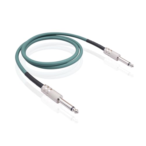 VBESTLIFE 1/4-Zoll-Instrumentenkabel, Zwei Gerade 6,35-mm-Klinken-Stereo-Audiokabel für E-Gitarre, Bass, Keyboard, Mixer, Verstärker, Lautsprecher, Equalizer (/ 9,8Ft) von VBESTLIFE