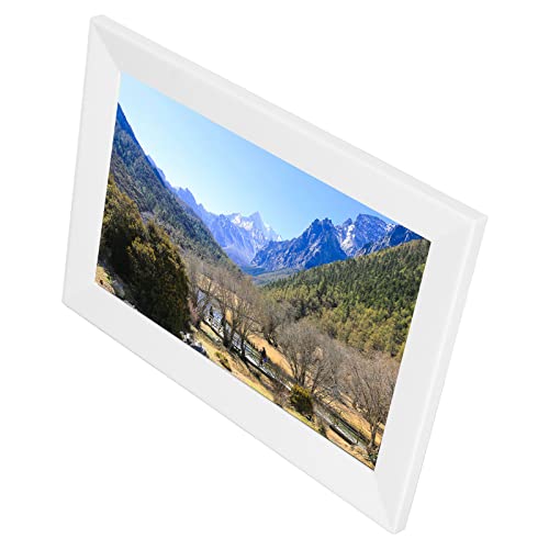 VBESTLIFE 10,1-Zoll-Digital-Fotorahmen, Touchscreen-APP, die Elektronische WiFi-Bilderrahmen Teilt, Automatisch Rotierend, Musik-Video-Player, für Geschäfte, Supermärkte, Schlafzimmer(Weiß) von VBESTLIFE