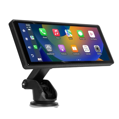 10,26-Zoll-Kabelloses Autoradio, 1080P-Rückfahrkamera, Tragbare Touchscreen-Autoradioempfänger mit Mirror Link, für Carplay für Android Auto, Bluetooth 5.0, FM von VBESTLIFE